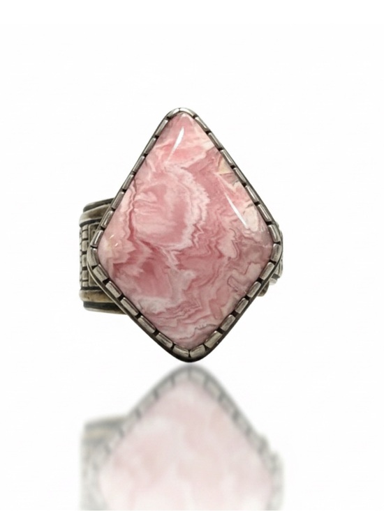 Carolyn Pollack Other - VTG Roderick Tenorio x Carolyn Pollack Silver Rhodochrosite Ring 9.25 XRF 94.3%